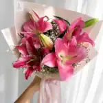دسته گل لیلیوم پینک کد 1045