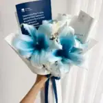 دسته گل لیلیوم آبی کد 1041